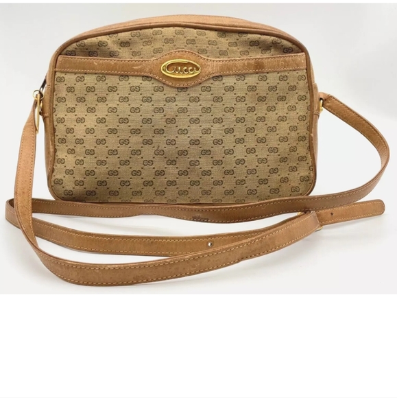 Authentic Gucci Crossbody in Micro GG Supreme Canvas and Leather - Picture 1 of 16